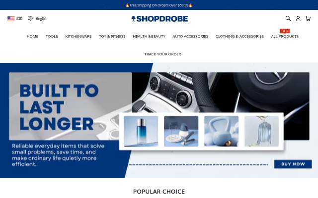 SHOPDROBE storefront
