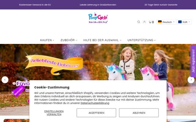 PonyCycle EU Official Store storefront