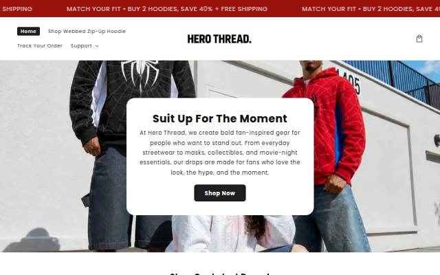 Hero Thread storefront