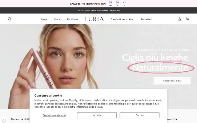LURIA BEAUTY storefront