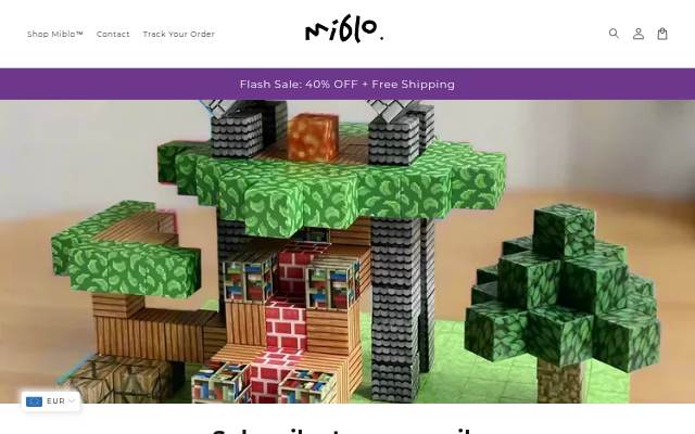 Startseite von Miblo