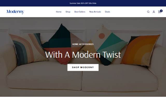 Moderny storefront