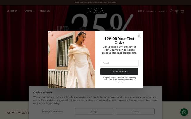 NISIA storefront