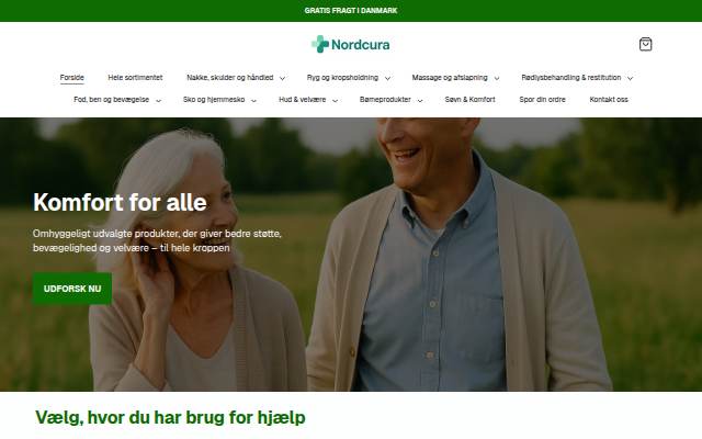 Nordcura.dk storefront