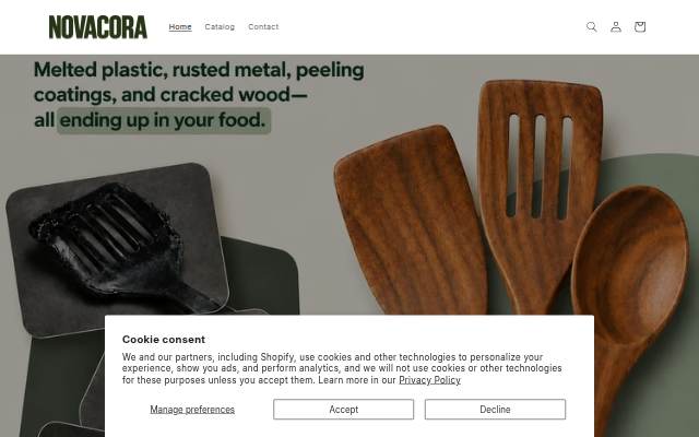 Novacora storefront
