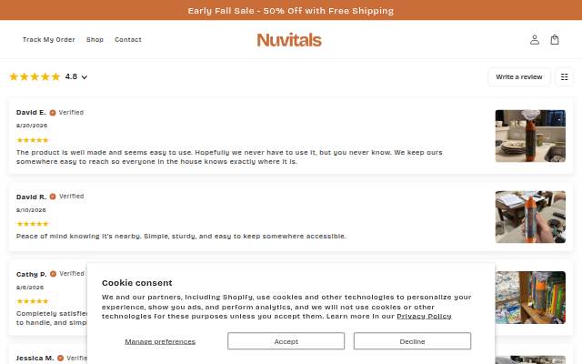 nuvitals storefront