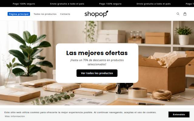 SHOPOP storefront