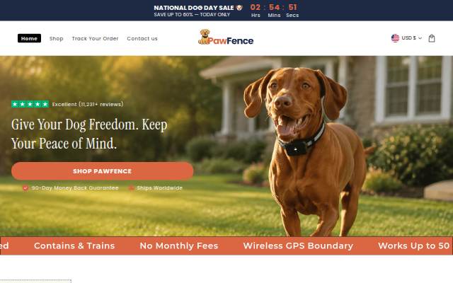 PawFence storefront