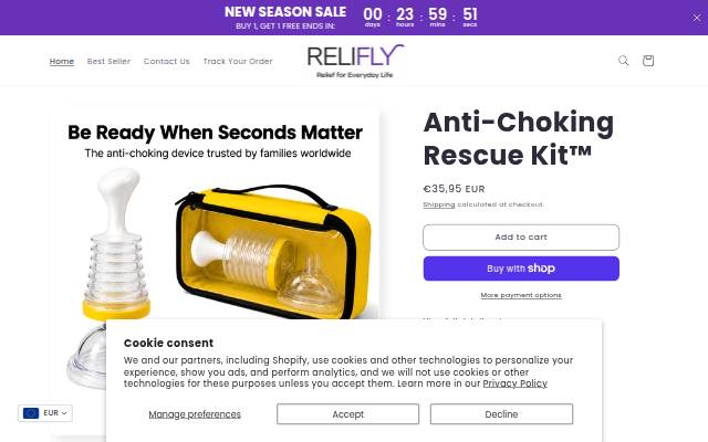 RELIFLY storefront