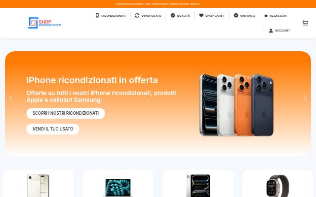 iPhone ricondizionati | ShopRicondizionati storefront