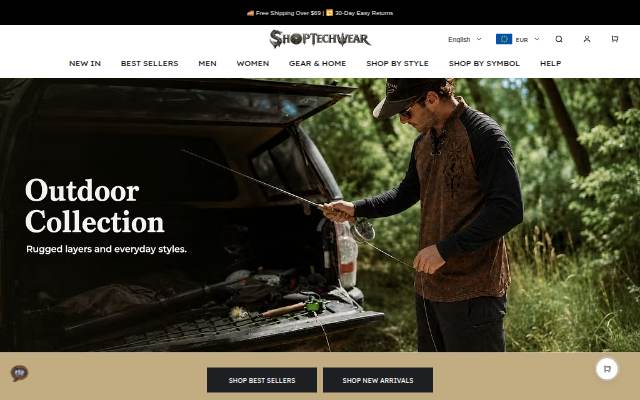ShopTechwear storefront