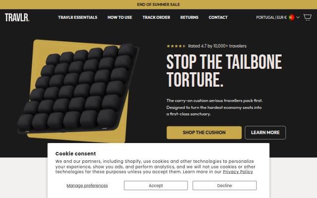 TRAVLR. storefront