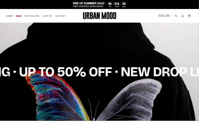 URBAN MOOD |&nbsp;Streetwear Store storefront