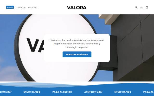 Valora storefront