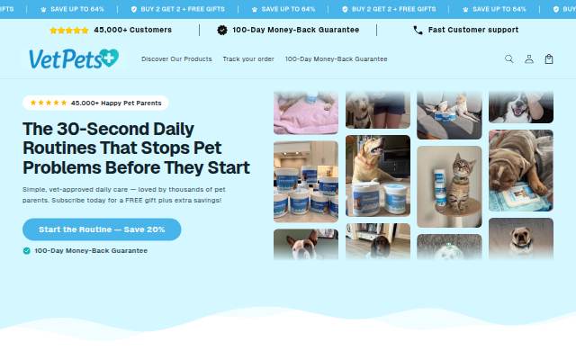 VetPets storefront