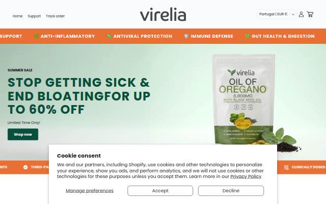 Virelia storefront