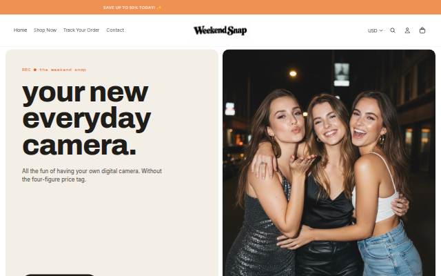 WEEKEND SNAP storefront