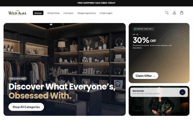 Escaparate de Shop Wild Aura