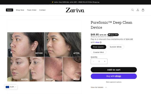 Zariva storefront