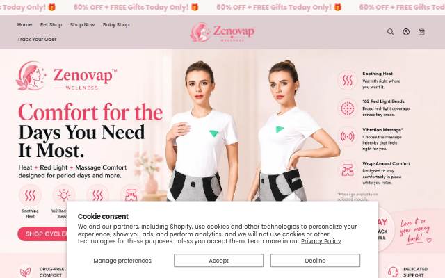 Shopzenovap storefront