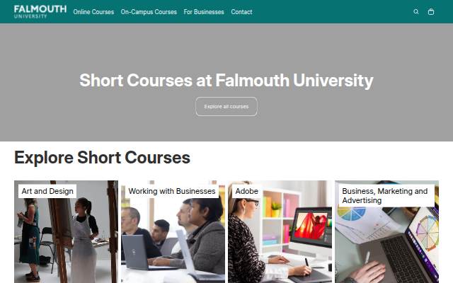 Montra da Falmouth University Short Courses