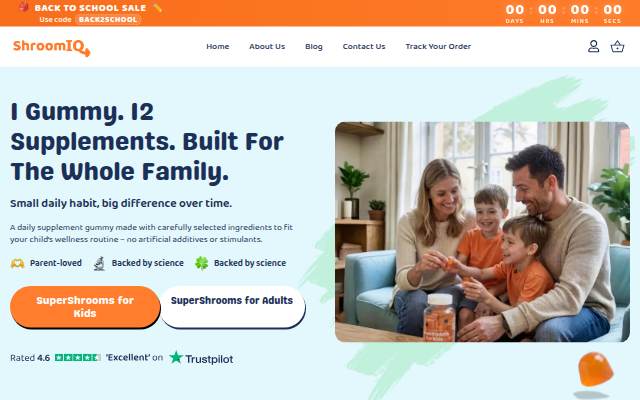 ShroomIQ - Brain-boosting Gummies For Children storefront