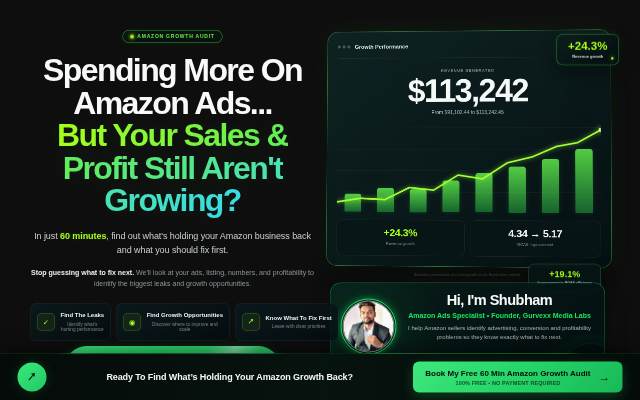 Squeeze page storefront