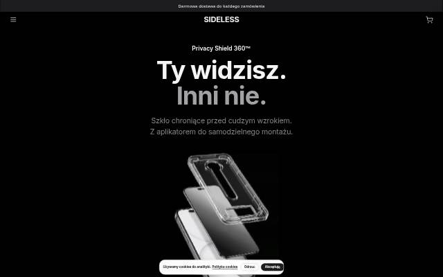 Sideless storefront