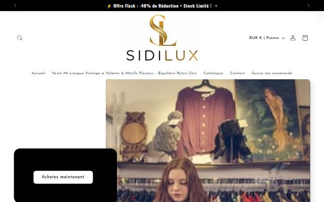 sidilux storefront