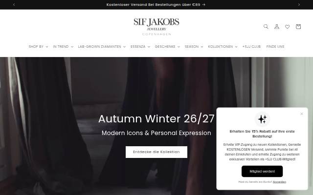 Startseite von Sif Jakobs Jewellery