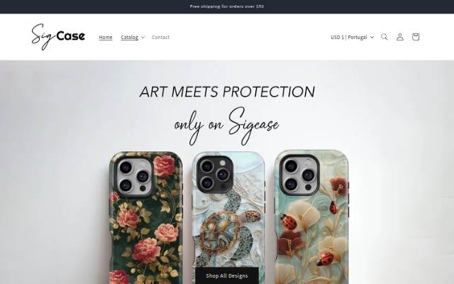 SigCase storefront