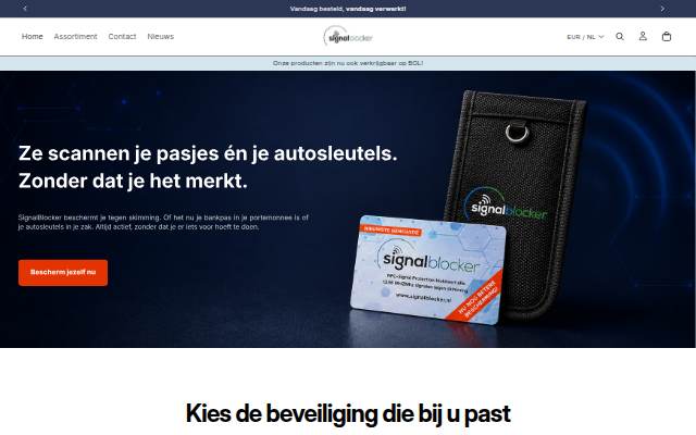 Signalblocker storefront