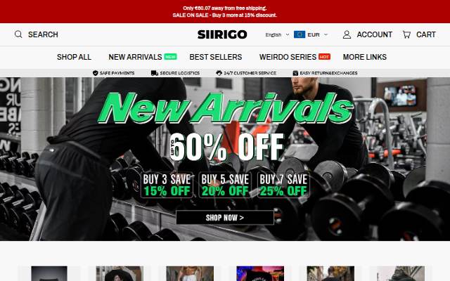 SIIRIGO storefront