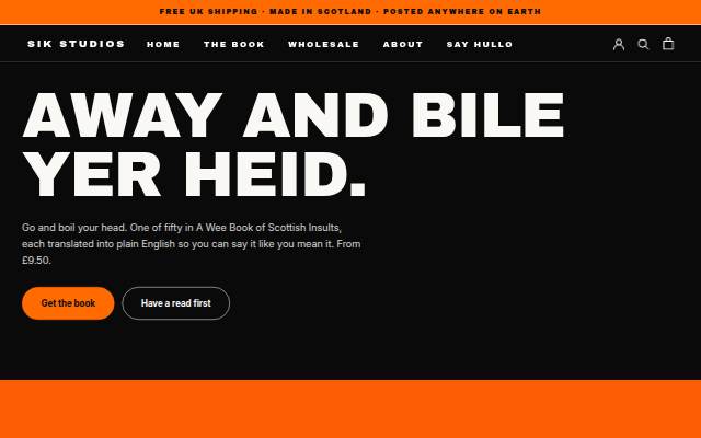 Sik Studios storefront