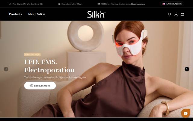 Startseite von Silk'n LED Masks
