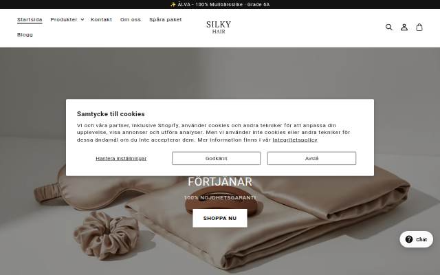 SilkyHair storefront