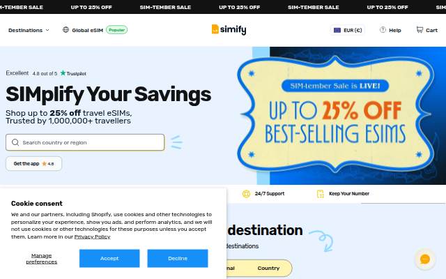 Simify storefront