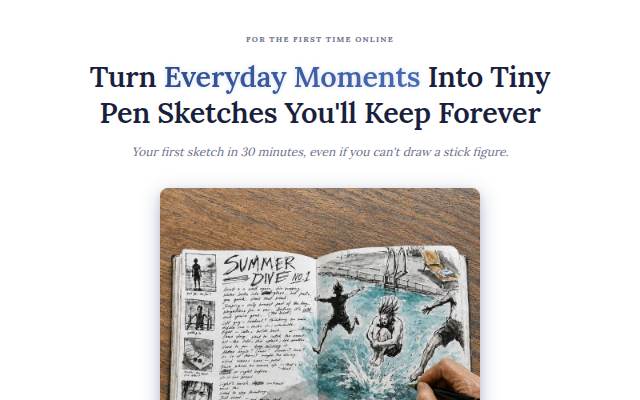 Turn Everyday Moments Into Tiny Pen Sketches You'll Keep Forever storefront