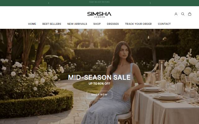 Simsha storefront