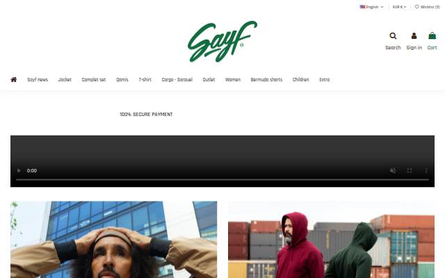 SAYF storefront