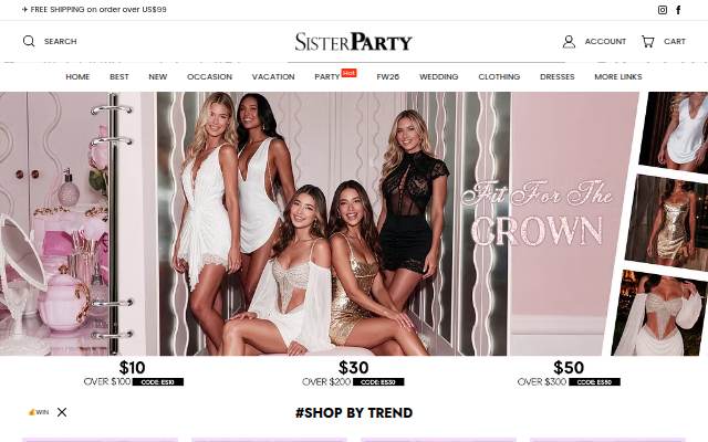 Sisterparty storefront