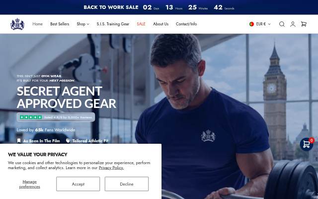 S.I.S. Training Gear storefront