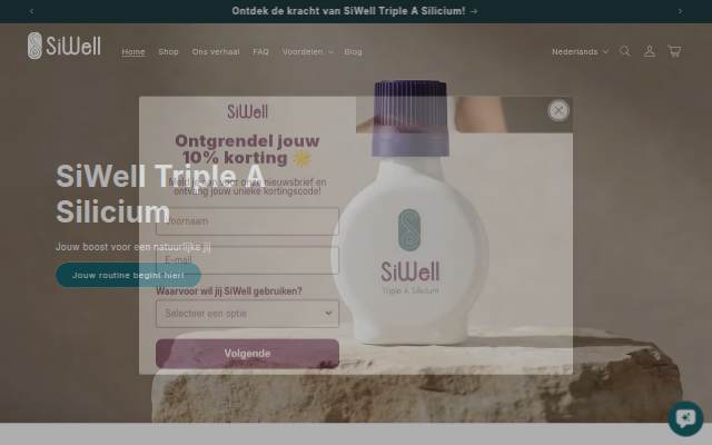 SiWell storefront