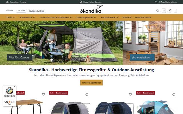 Skandika Online storefront