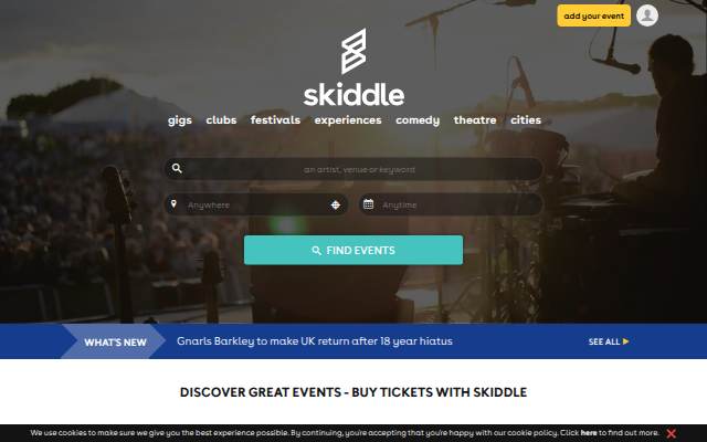 Discover Great Events storefront