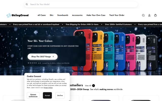 Startseite von Skiingcreed