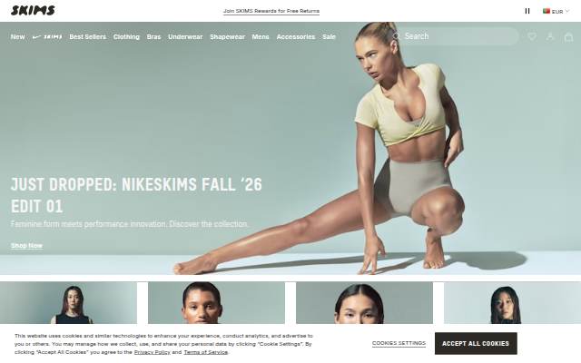 SKIMS storefront