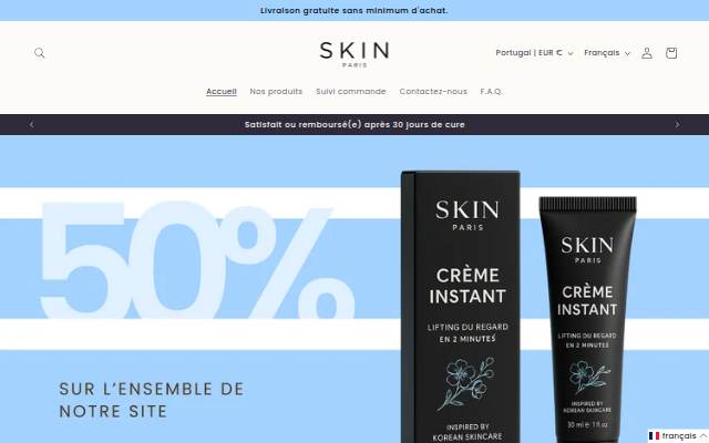 SkinParis storefront