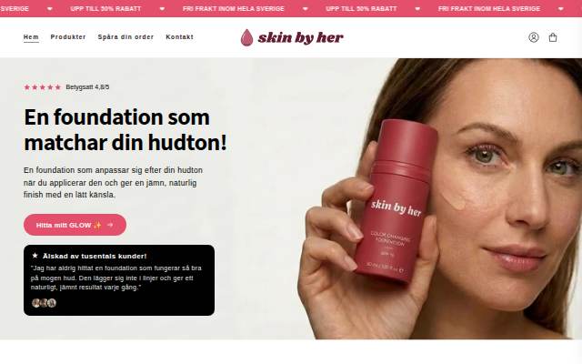 Startseite von skinbyher