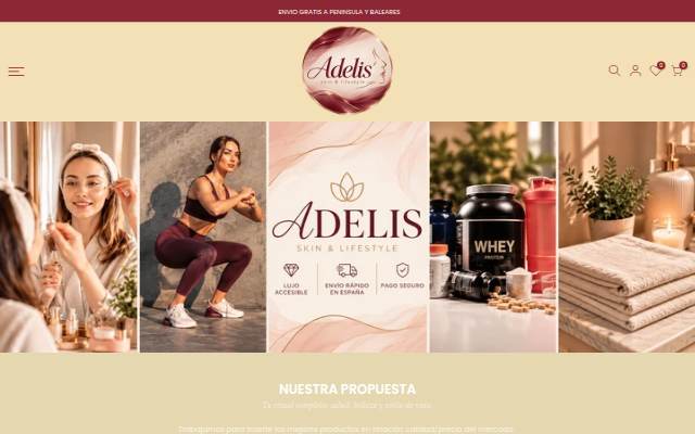 Startseite von Skincareadelis.com